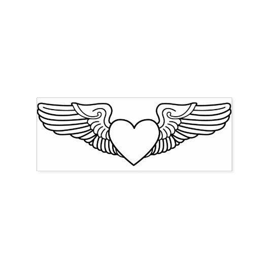 Sweetheart Wings Militärübungssprecherin Briefmark Gummistempel (Prägung)