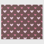 Sweetheart Wrapping Paper – Pink & Blush Hearts Geschenkpapier (Flach)