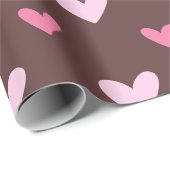 Sweetheart Wrapping Paper – Pink & Blush Hearts Geschenkpapier (Rolleneckpunkt)