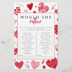 Sweetheart würde sie eher ein Baby Duschspiel mach