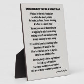 SWEETHEART YOU'RE A GREAT DAD POEM Gift Box Fotoplatte (Seite)