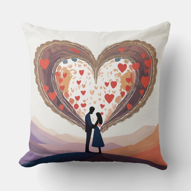 Sweetheart Zuneigung Pillows Kissen (Vorderseite)