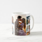 Sweethearts 6 Foto Collage Heart Names Kaffeetasse (VorderseiteRechts)