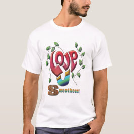 Sweetheart's farbenfrohe Herzline T-Shirt