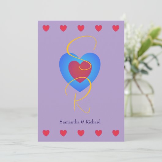 Sweethearts Flat Save the Date Card (Stehend Vorderseite)