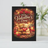 Sweethearts Forever Dankeskarte (Stehend Vorderseite)