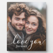 Sweethearts Liebe You Forever Couple's Foto Fotoplatte (Vorderseite)