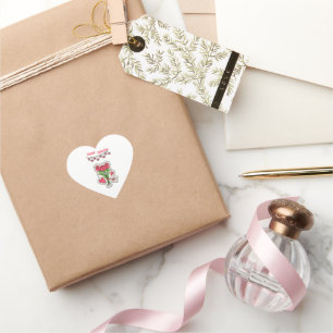 Sweetheart's Secret: Ein herzlicher Valentinstag Herz-Aufkleber