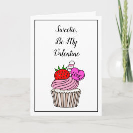 Sweetie Be my Valentine | Valentinstag Karte