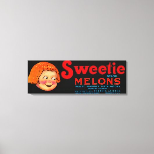Sweetie Melon LabelPhoenix, AZ Leinwanddruck (Vorderseite)