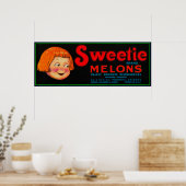 Sweetie Melon LabelPhoenix, AZ Poster (Küche)