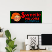 Sweetie Melon LabelPhoenix, AZ Poster (Heimbüro)
