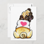Sweetie Mops Postkarte (Vorne/Hinten)