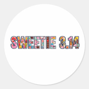 Sweetie Pi: Candy Lover’s Dream! Runder Aufkleber