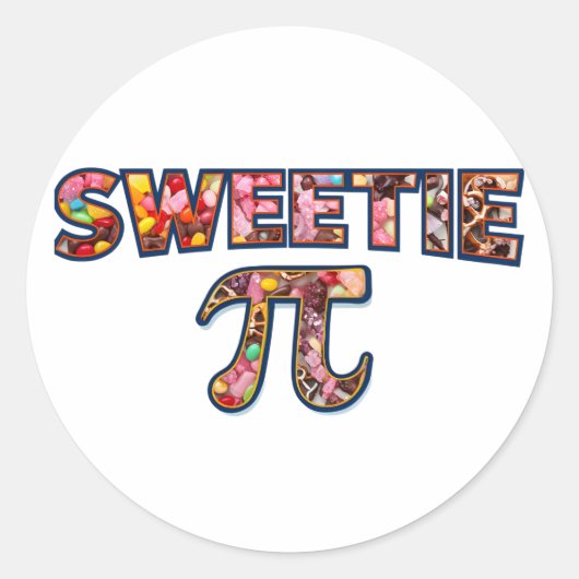 Sweetie Pi: Candy Lover’s Dream! Runder Aufkleber (Vorderseite)