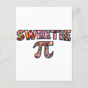 Sweetie Pi (gefüllt mit Süßigkeiten) Postkarte