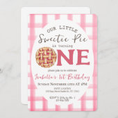 Sweetie Pie 1. Geburtstag Einladung (Vorne/Hinten)