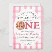 Sweetie Pie 1. Geburtstag Einladung (Vorderseite)