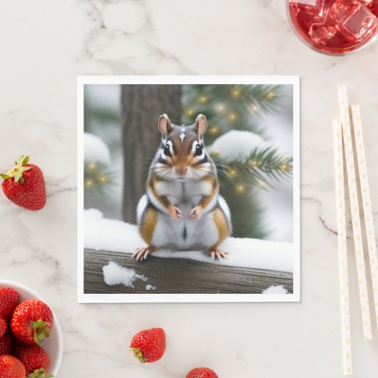 Sweetie Pie Chipmunk Serviette (Beispiel)