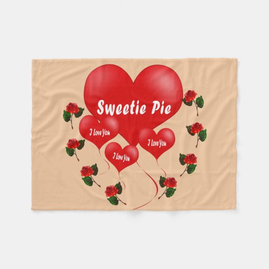 Sweetie Pie Fleece Decke (Vorderseite (Horizontal))