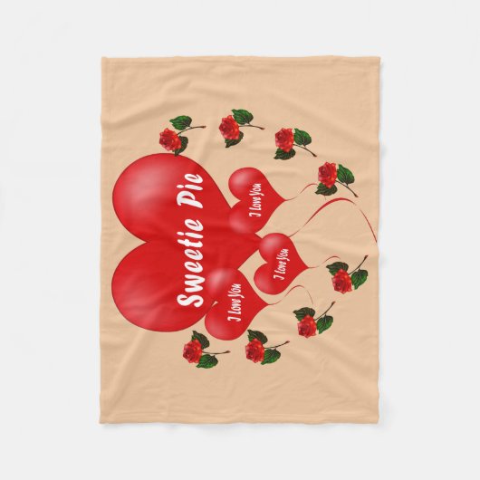 Sweetie Pie Fleece Decke (Vorderseite)
