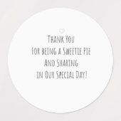 Sweetie Pie Labels Etiketten (Design 1)