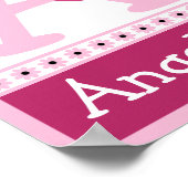 Sweetie Pie Ladybug Letter & Name Wall Art Poster (Ecke)