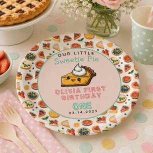 Sweetie Pie - Pi Day 1. Geburtstag Party Pappteller
