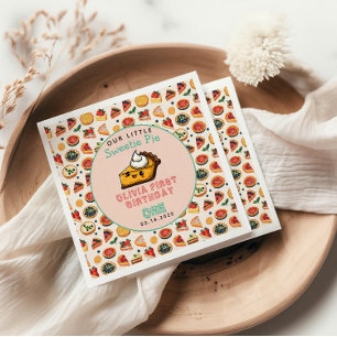 Sweetie Pie - Pi Day 1. Geburtstag Party Serviette