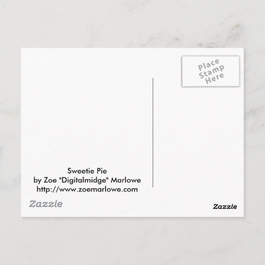 Sweetie Pie Postkarte (Rückseite)