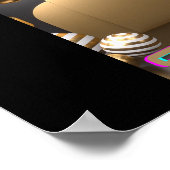 Sweetie Text Name gedruckt mit Herzform Poster (Ecke)