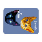Sweetie & the Beep Cat Magnet (Horizontal)