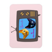 Sweetie & the Beep Cat Magnet (Vertikal)