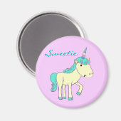 Sweetie the Unicorn Magnet - (Vorderseite/Rückseite)