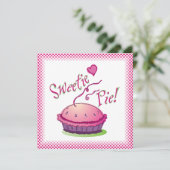 Sweetie-Torten-Torten-Backen-Einladung Einladung (Stehend Vorderseite)