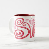 Sweetie Zweifarbige Tasse (Vorderseite Links)