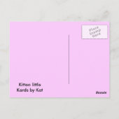 SweetieKitty Postcard Postkarte (Rückseite)