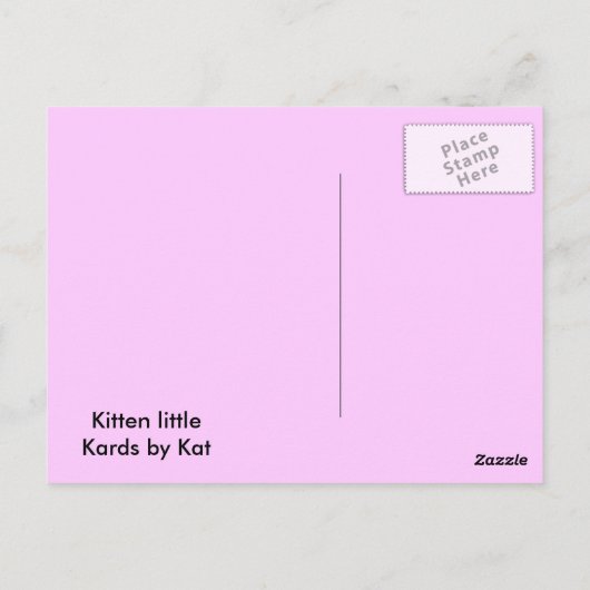 SweetieKitty Postcard Postkarte (Rückseite)