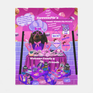SweetiePie's Teenie Würstchen Pie Pantry Blanket Fleecedecke