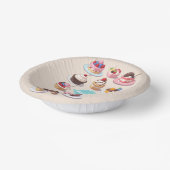 Sweeties 7" Papierschale Pappteller (Gewinkelt)