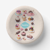 Sweeties 7" Papierschale Pappteller (Vorderseite)
