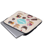 Sweeties Neopren Laptop Ärmel 13 Zoll Laptopschutzhülle (Vorne Knopf)