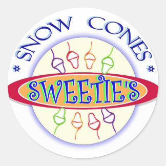Sweetie's Snow Cones Promo Sticker