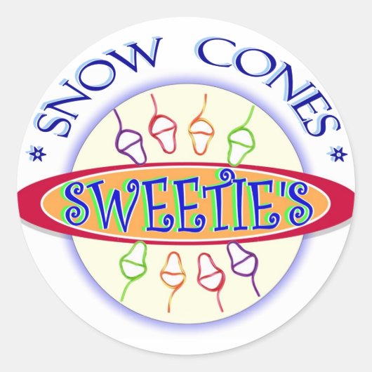 Sweetie's Snow Cones Promo Sticker (Vorderseite)