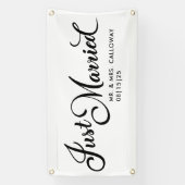 Sweetly Just Married Car Banner (Vertikal)