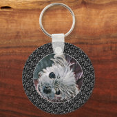 Sweetness-Black-Puppy-ANY-FOTO-TEMPLATE- Schlüsselanhänger (Vorderseite)