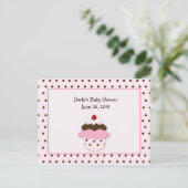Sweetness Cupcake Babyduschberatung Karten (Stehend Vorderseite)