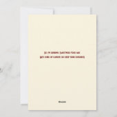 Sweetness Holiday Flat Card Feiertagskarte (Rückseite)