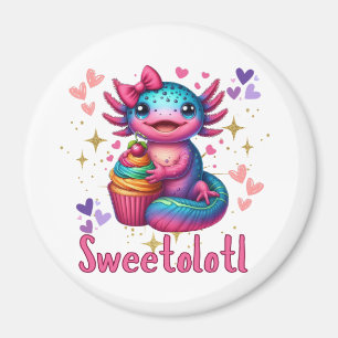 Sweetolotl Vibes Axolotl Cuteness Lovers Magnet