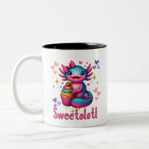 Sweetolotl Vibes Axolotl Cuteness Lovers Zweifarbige Tasse
